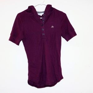 Aeropostale Hooded Polo T-Shirt
